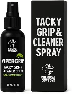 ViperGrip - Tacky Grip Spray & Cleaner – 2-in-1 Sports Grip Restorer for Golf, Baseball, Football, Basketball, Tennis, Pickleball – Removes Oil & Dirt – Enhances Grip & Control - (4 oz / 125 mL)