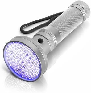 ALLINCOZY 100 LED UV Flashlight Grey Light, Portable Ultraviolet Torch for Pet Urine Detection, Stains, Scorpions, and Bed Bugs – High Power UV Lamp (Batteries Not Included)