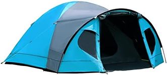 Portal 3-4 Man Tent with Porch, Camping Tent for 3 to 4 Persons with Sewn-in Groundsheet, 4000mm Waterproof Family Tent with Bedroom, Lightweight Dome Tent for Outdoor Garden Backpacking Hiking