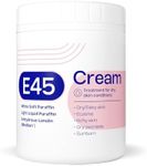 E45 Moisturiser, Body, Face And Hand Cream For Dry, Flaky Skin, Suitable For Eczema, Dry Psoriasis, Sunburn, 500g Tub