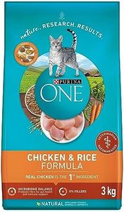 Purina ONE Dry Cat Food, Chicken & Rice Formula - 3 kg Bag