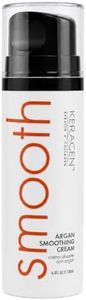Keragen - Sulfate free - Smoothing Argan Styling Cream with Keratin, Panthenol, Collagen, Vitamins, Argan & Jojoba Oil - 4.4 Oz