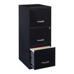 LLR18573 - Lorell SOHO 18 3-Drawer Vertical File