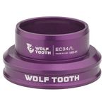 Wolf Tooth Performance EC34/30 Lower Headset Purple | Lightweight Aluminium Headset Stainless Steel Bearings Wide Colour Range