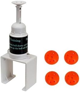 Baseball Training Popper , Pop Up Balls to The Perfect Height for Batting Trainer, Batting Machine for Practicing Hitting Without a Pitcher(Not for Real Baseballs 4 Mini Balls Included) (Orange)