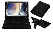 Acm USB Keyboard Case Compatible with Acer One 8t4-82l Tablet Cover Stand Study Gaming Direct Plug & Play - Black