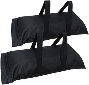 D&ONEHOS Extra Large Umbrella Base Weight Fillable Sandbags, Weight Bags(110LBS) for Patio Umbrellas, Sandbag Weights for Umbrella for Outdoor Garden，Set of 2，Black(without Sand)