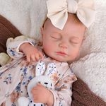 JIZHI Reborn Dolls 20 inch Soft Body Lifelike-Newborn Baby Dolls Sleeping Girl Dolls with Clothes and Toy Accessories Gift for Kids Age 3+, Yellow Floral