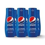 SodaStream Flavours Pepsi Sparkling Drink Mix, Soda & Fizzy Drink Maker Concentrate, Original Pepsi Recipe, Just Add Sparkling Water, Official Pepsi Cola x SodaStream Syrup - 6 x 440ml Multi Pack