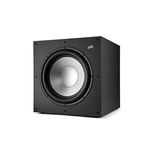 Polk Monitor XT12 Powered Sub - 12" Dynamic Balanced Woofer & 100W Class A/B Amplifier, Low-Resonance MDF Cabinet & Removable Grille, Dolby Atmos & DTS:X Compatible, Midnight Black