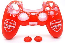 TMG Silicone Protective Skin Case Cover for PS4 Controller Protective Cover Case Sleeve Anti Slip Cover with 2pc Matching Thumb Grips