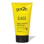 Got2b Glued Water Resistant Spiking Gel, Ultra Strong Hold Level 6, Long-Lasting Style Control, Vegan Formula - 150 ml