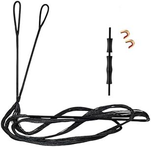 Deerseeker Recurve Bow String Set with 2 Nock Points Dacron Bowstrings Replacement Archery Accessories for Recurve bow Traditional Longbow 12,14,16 Strands 48-70 inches (AMO 68"-16)