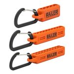 Railer Screwdriver Bit Holder Storage Organizer - 3 Pack – 5-Hole, 10- Hole and 20-Hole Bit Holder with Carabiner