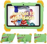 C idea Kids Tablet,10.1 inch Tablet For Kids With Android 13,Children Tablet 4GB RAM 64GB ROM (1TB TF),1280 * 800 FHD Large Screen Tablet,6000mAh Battery,Support 5G/2.4G WiFi(Green)