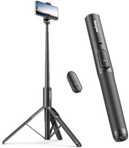 Sensyne 60" Phone Tripod & Selfie Stick, Lightweight All in One Phone Tripod Integrated with Wireless Remote Compatible with All Cell Phones for Selfie/Video Recording/Photo/Live Stream/Vlog（Black