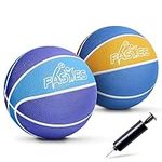 Fastes 7” Mini Basketball Balls for Indoor and Outdoor Play, Small Rubber Swimming Basketball for Pool Hoop, Inflatable Little Basketball, Portable Waterproof Water Basketball for Kids, Adults