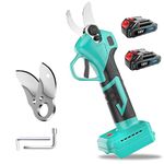 20,000RPM Cordless Secateurs, Pruning Shears for Makita18V Battery*2 Electric Garden Pruner SK5 Carbon Steel Blades 30mm Cutting Diameter for Gardening Tree Branch