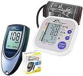 Dr. Morepen BP02 Blood Pressure Monitor and BG03 Glucose Check Monitor Combo (Black)