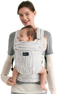 Momcozy Baby Carrier - Ergonomic, Cozy and Lightweight Carrier for 7-45lbs, Effortless to Put On, Ideal for Hands-Free Parenting, Enhanced Lumbar Support, Time Heritage Beige