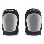 S1 Gen 4 Pro Knee Pads for Scooters, Roller Derby, Skateboards, Roller Skates, BMX (White Cap, Large)