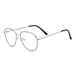 Peter Jones Aviator Blue Light Blocking Glasses for Women, Computer Readers UV 400 Customise Prescription (SIZE MEDIUM) AG162