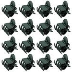 KINGLAKE 100PCS Orchid Clips, Plant Clips Garden Flower Clips for Orchid Stem Support, Dark Green