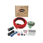 AgClover 4 Gauge CCA Amplifier Installation Wiring Kit, 1000W Power Handling Complete Amplifier Wire Installation Audio System Kit for High-Performance Car Audio Maximum Sound Quality