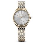 Swarovski Attract Watch, White Pavé Crystals and Champagne Gold Tone Plated Stainless Steel, from The Attract Collection