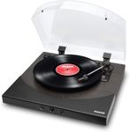 ION Audio Premier LP - Wireless Bluetooth Turntable / Vinyl Record Player with Speakers, USB Conversion, RCA & Headphone Outputs - Black Finish