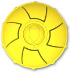 Fenrir High Bouncing Durable Yellow Rubber Knattle Dog Ball Perfect for Fetch and Recall 2.5 Inch Diameter Toy