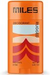 Miles Kids Deodorant for Boys and Girls - Aluminum Free Deodorant for Kids and Teens, Natural, Hypoallergenic, Made in USA - Rugged Scent, 1-Pack