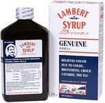 Lambert Syrup - Natural Cough Syrup 250mL - Relief for Dry and Wet Cough, Helps Eliminate Mucous and Phlegm - Safe for Children to Use (Sirop Lambert)