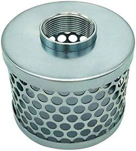 Round Hole Suction Strainers for Pump, Plated Steel (1.5")