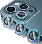 Tensea for iPhone 16 Pro Max/16 Pro/15 Pro Max/15 Pro/12 Pro Max Camera Lens Protector, Metal Aluminum Alloy Tempered Glass Cover Camera Screen Protector Accessories, Case Friendly