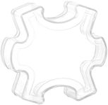 Hammont Puzzle Shaped Acrylic Candy Boxes - 12 Pack - 3.34"x0.98"- Perfect for Weddings, Birthdays, Party Favors and Gifts | Designer Cute Clear Lucite Plastic Treat Containers