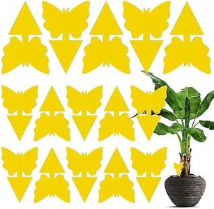 Fruit Fly Trap, 15 Pack Fruit Fly Killer Yellow Sticky Bug Insect Killer Double-sided Insect Catcher Sticky Bug Sticky Fruit Fly Killer for Houseplant Fly Insect Control