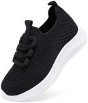 BMCiTYBM Baby Walking First Infant Sneakers Boys Girls Shoes Breathable Non Slip 6 9 12 18 24 Months Black Size 6-12 Months Infant