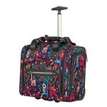 Lily Bloom Designer 15 Inch Carry On,Weekender Overnight Business Travel Luggage,Lightweight 2- Roller Wheels Suitcase,Under Seat Rolling Bag for Women, One Size, Under Seat Rolling Bag
