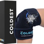 The Coldest Knee Ice Pack Wrap, Hot and Cold Therapy - Reusable Compression Best for Meniscus Tear, Injury Recovery, Bursitis Pain Recovery, Sprains, Swelling and Rheumatoid Arthritis (Knee Ice Pack)