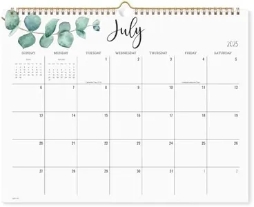 Cabbrix 2025-2026 Wall Calendar, 17 Monthly Calendar Runs from March 2025 to June 2026, Home Schooling Planner for Family and School, Wirebound,15 x 12 Inches