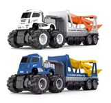 SHIPEASE Friction Powered Car Carrier Transport Truck Toys for Kids Boys Girls 1:43 Die Cast Model Tow Truck Trailer Miniature Toy Pull Back Vehicle Children's Gift (Multicolor, Pack of 1)