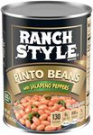 Ranch Style Pinto Beans With Jalapeno Peppers, Canned Beans, 15 OZ