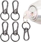 4 Pieces Metal Keychain Carabiner, 