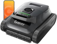 Gosvor LiteVac G1 Cordless Robotic Pool Cleaner for Inground Pools, Above Ground Pool Vacuum with 4-in-1 Wall & Waterline Scrubbing, Easy to Use, Up to 200-Min Runtime, Eco Mode, App Support, Black
