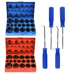 FOCCTS 826 Piece Universal O Ring Assortment Kit, SAE + Metric Nitrile Rubber O Ring Gaskets for Plumbing, Automotive and Faucet Repair, Nitrile Rubber O Ring Washer with Pick and Hook Set