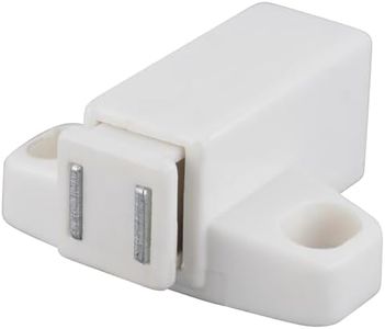 Brixwell BXD110323P1-XCP10 Magnetic Touch Latch for Drawers, Doors and Cabinets White - Pack of 10