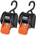 CargoBuckle F18800 G3 Retractable Ratchet Tie-Down System, 2-Pack