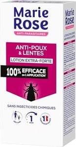 MARIE ROSE - Lotion extra forte anti-poux et anti-lentes - Fonctionne sur tout type de Cheveux - A partir de 3 ans - Format 100 mL - Fabriqué en France