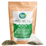 The Natural Health Market, Yerba Mate Tea Bags - 50 Count | Compostable Pyramid Bags | Unsmoked and Not Aged Yerba Mate Tea | Herbal Tea